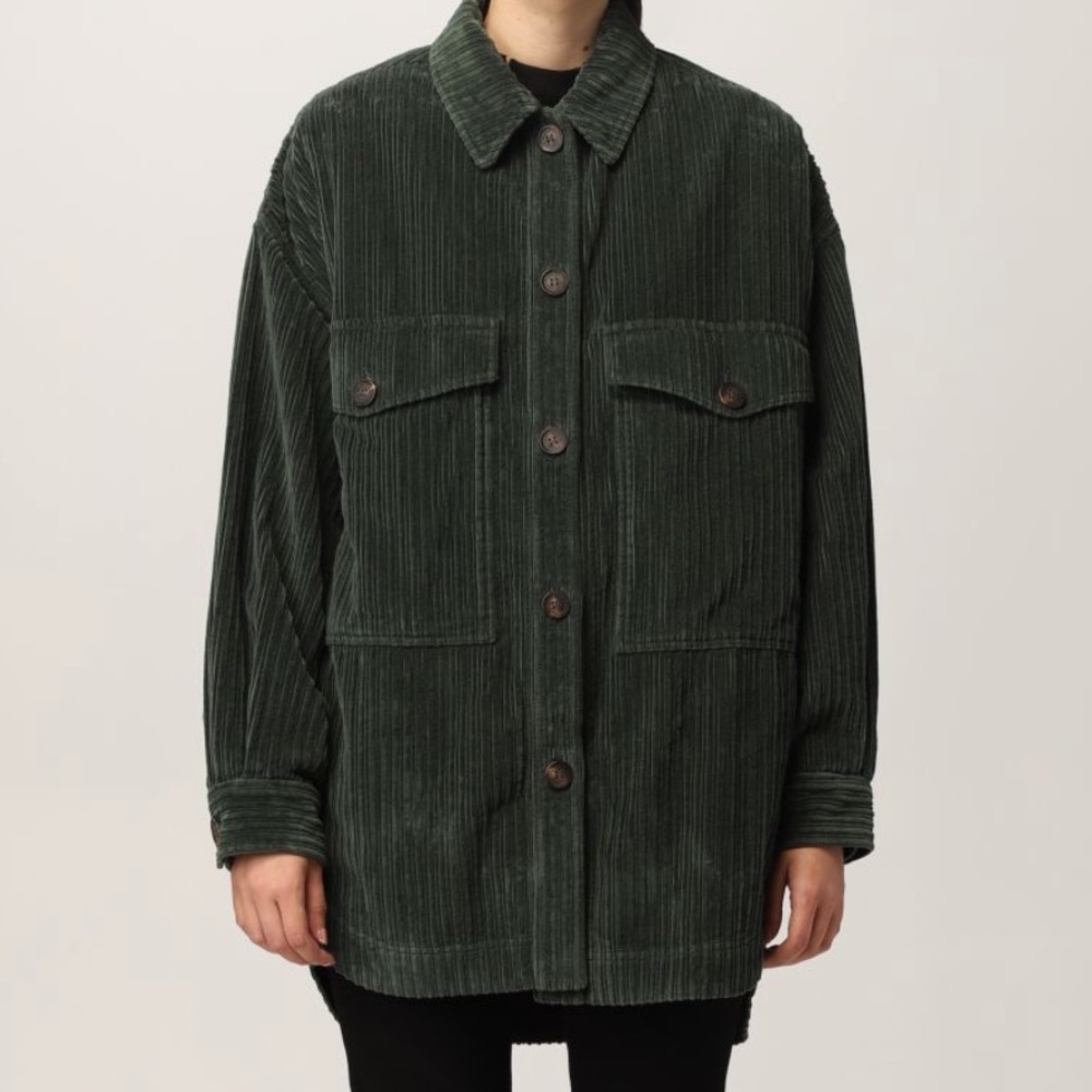 Ggdb green velvet cord Shacket - Picture 9 of 15